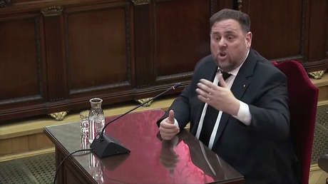 Exvicepresidente catalán en el juicio por el proceso independentista: "Me considero un preso político"