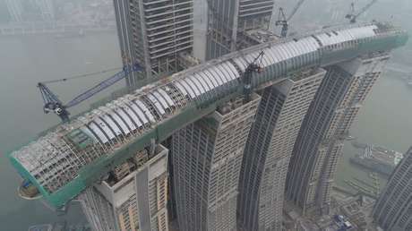 'Rascacielos horizontal': China se prepara para inaugurar un colosal proyecto arquitectónico