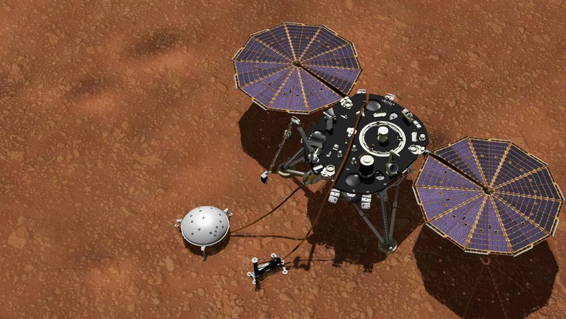 La sonda InSight de la NASA comienza a excavar en Marte, pero se topa con algo