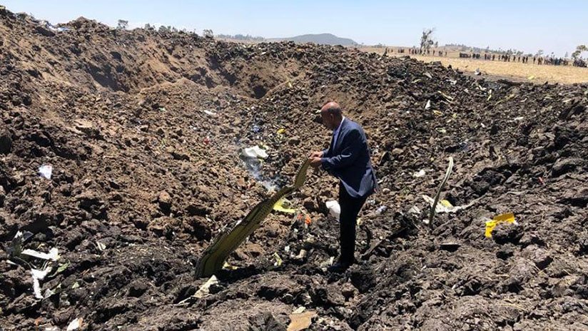 PRIMERAS IMÁGENES: El lugar del siniestro del Boeing 737 en Etiopía