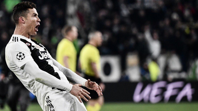 Ronaldo repite el polémico gesto del técnico del Atlético de Madrid tras dejar al equipo español fuera de la Liga de Campeones (VIDEO)