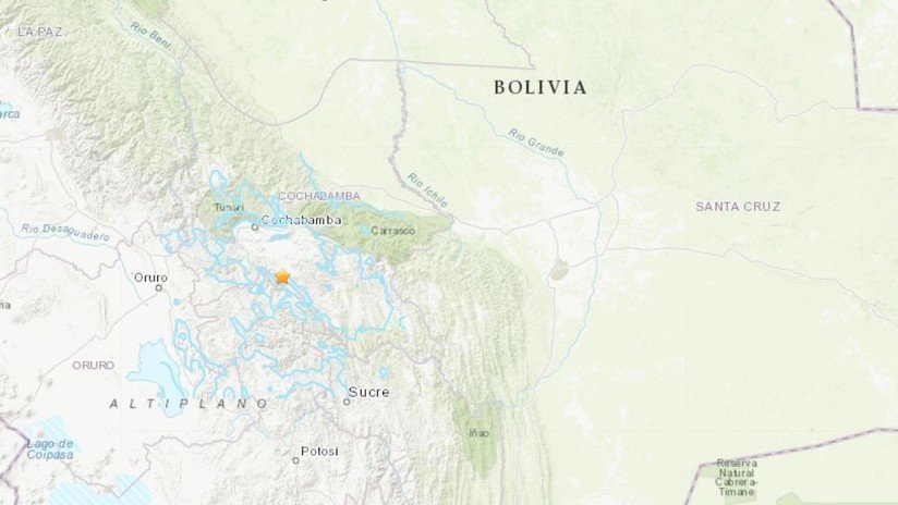 Se registra un terremoto de magnitud 6,3 en el departamento boliviano de Cochabamba