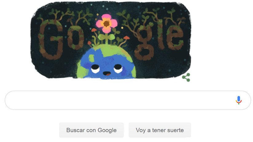 Equinoccio de primavera: Google celebra el cambio de estación con un 'doodle'