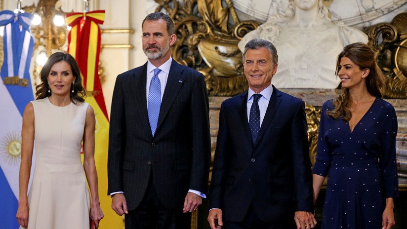 Macri recibe el apoyo de los reyes de España por sus políticas de gobierno 
