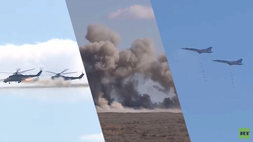 VIDEO: Aeronaves rusas y unidades antiaéreas de Bielorrusia simulan un combate