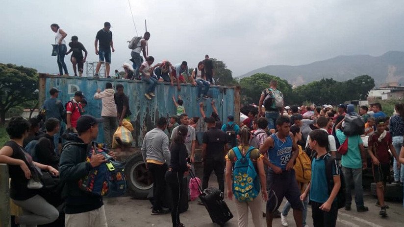 FOTOS: Se presenta una situación irregular en uno de los pasos fronterizos entre Venezuela y Colombia