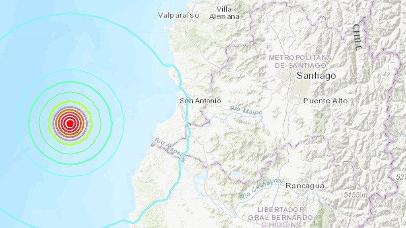 Un sismo de magnitud 5,7 sacude la costa de Chile