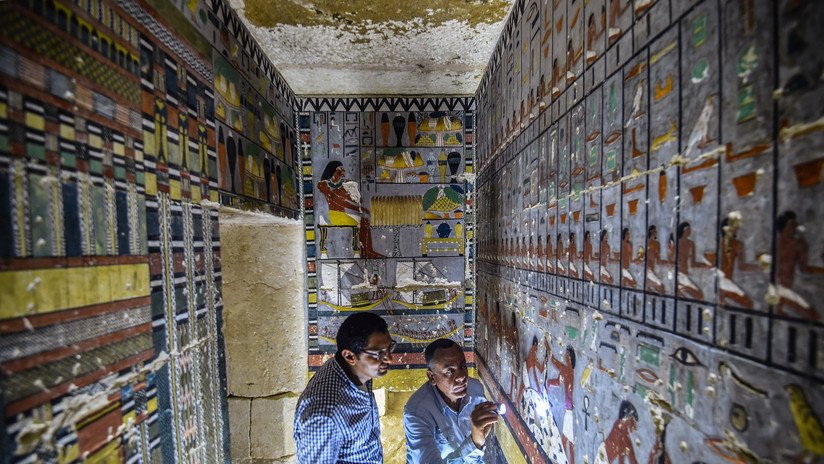 FOTOS: Desvelan una colorida tumba de la dinastía que gobernó Egipto hace 4.300 años