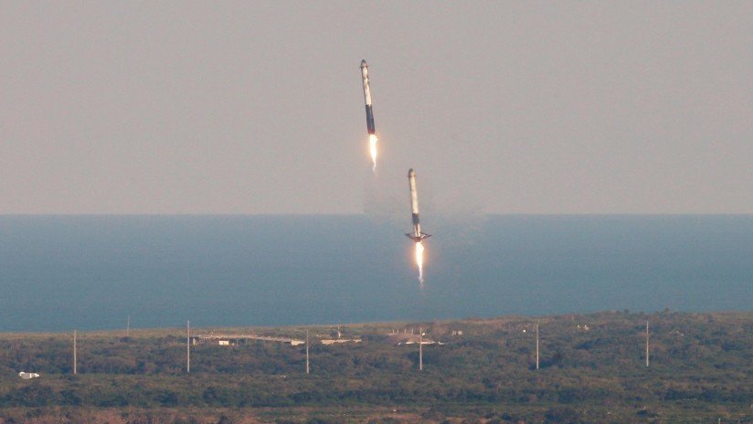SpaceX pierde por el fuerte oleaje el núcleo central de su cohete Falcon Heavy durante su transportación a tierra firme