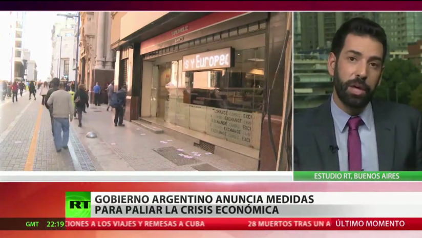 El Gobierno argentino anuncia medidas para paliar la crisis económica - RT
