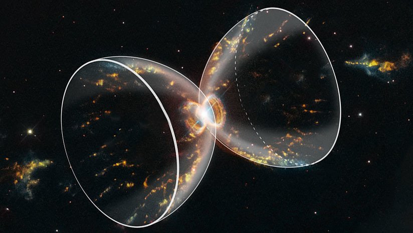 La NASA celebra el 29.˚ cumpleaños del Hubble con una nueva imagen de la Nebulosa del Cangrejo del Sur