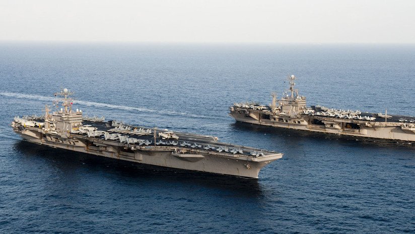 La Armada de EE.UU. asegura que la presencia de dos de sus portaviones en los ejercicios del Mediterráneo fue una coincidencia