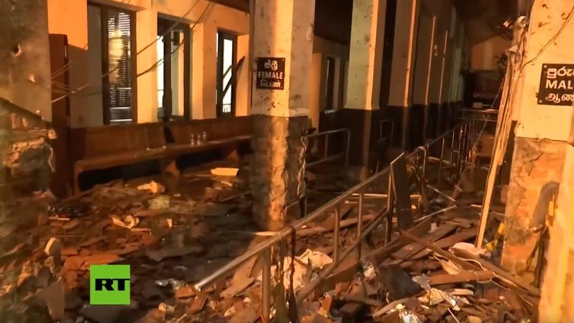 VIDEO: Las primeras imágenes del interior de una de las iglesias atacadas el Domingo de Pascua en Sri Lanka