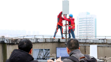 China despliega redes 5G en siete ciudades del país