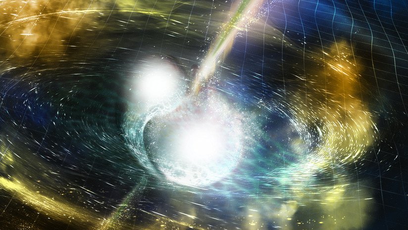 Detectan una potente colisión entre dos estrellas de neutrones cerca del Sistema Solar