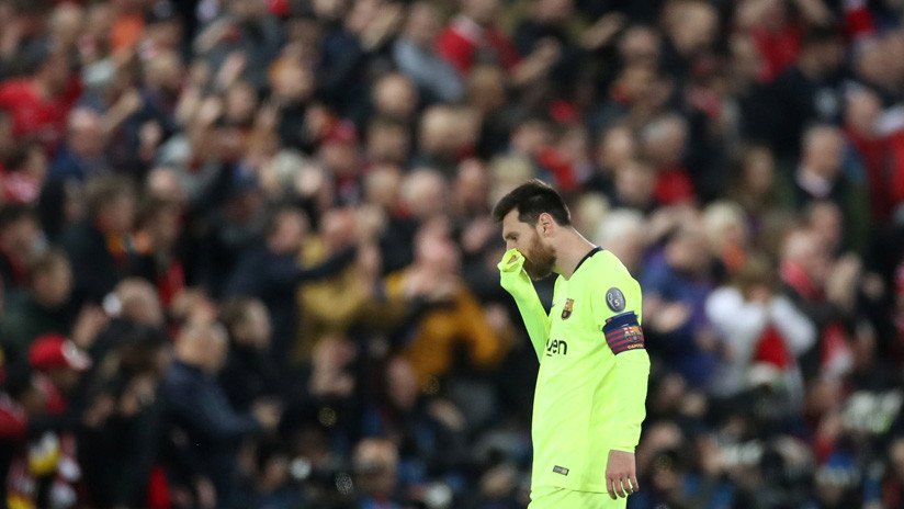 Reportan que Leo Messi rompió a llorar tras la derrota del Barcelona ante el Liverpool