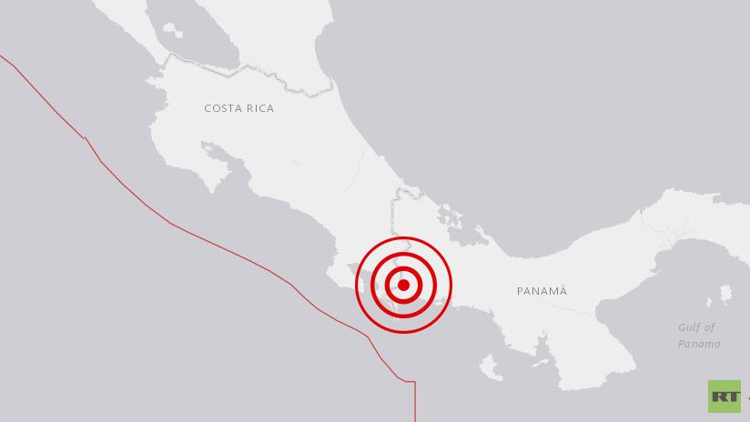 Se registra sismo de magnitud 6,1 en la frontera de Panamá y Costa Rica