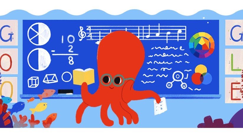Google lanza un 'doodle' para celebrar el Día del Maestro en México, Colombia y Corea del Sur