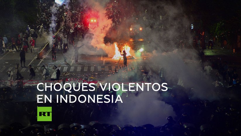 Yakarta envuelta en disturbios tras la reelección del presidente