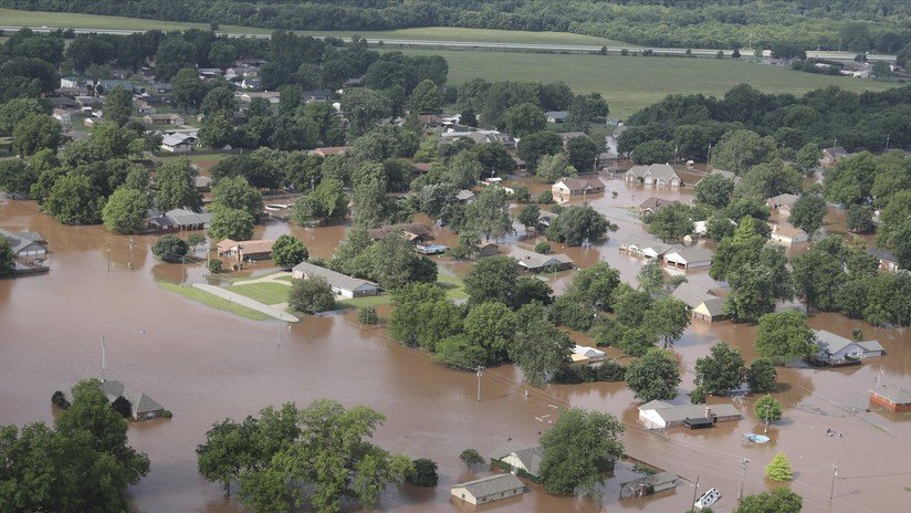 EE.UU.: Advierten de una inundación "potencialmente mortal" en el río Arkansas (FOTOS, VIDEO)