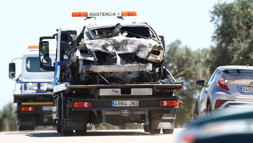 Imágenes desde el lugar del accidente en el que murió el futbolista José Antonio Reyes (VIDEOS)