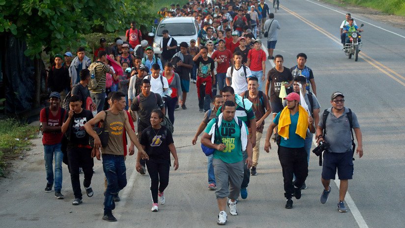México intercepta en la frontera sur una nueva caravana de migrantes centroamericanos