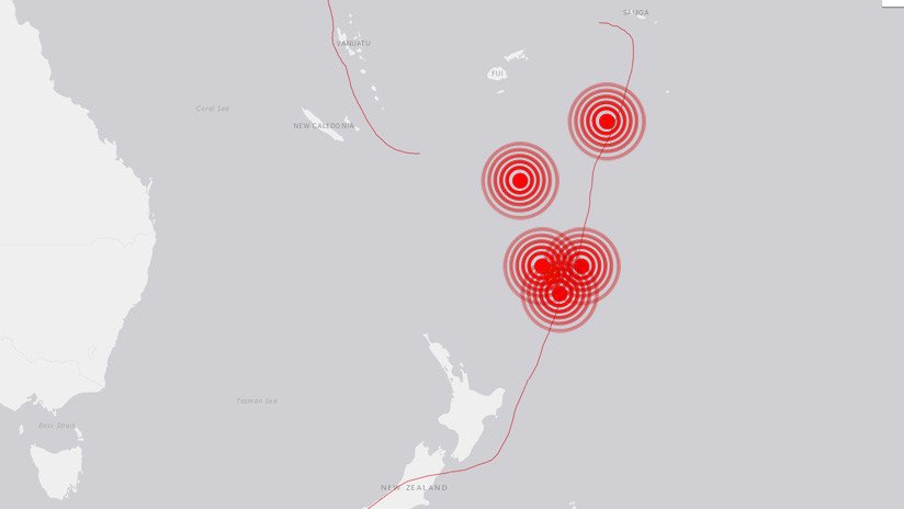 Tras el terremoto de magnitud 7,2 en Nueva Zelanda, se registra un sismo de magnitud 6,3