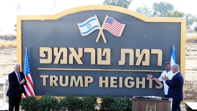 Netanyahu inaugura 'Altos de Trump': un asentamiento inexistente en los Altos de Golán ocupados por Israel (VIDEO)