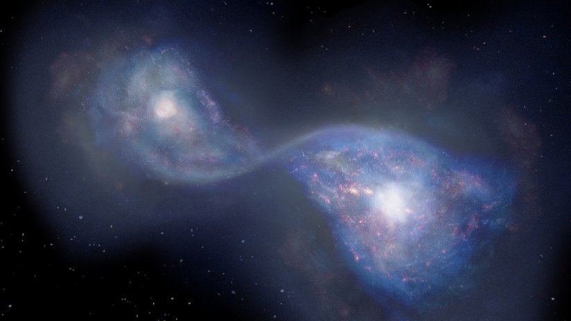 Descubren las dos galaxias en fusión más lejanas y más antiguas jamás observadas