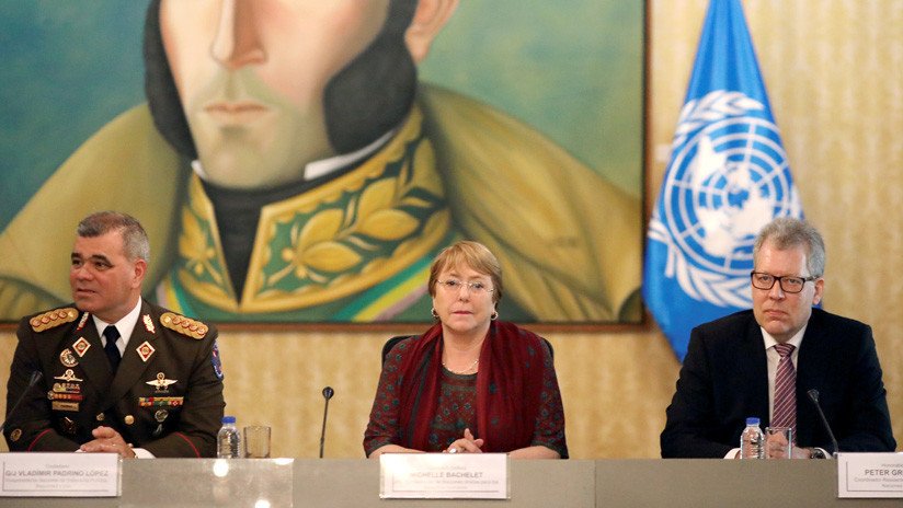 Autoridades venezolanas muestran a Bachelet las "heridas de guerra" en el país por las sanciones de EE.UU.