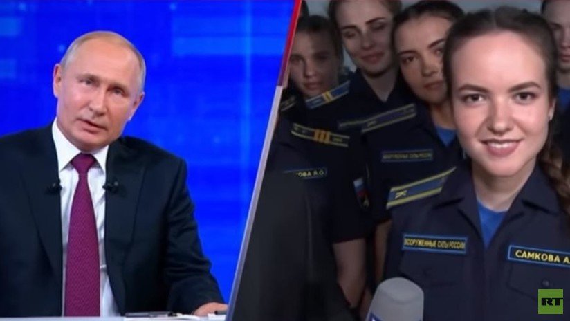 VIDEO: Una estudiante de aviación pregunta a Putin si las mujeres podrán pilotar cazas o aviones de asalto en Rusia y esta es su respuesta