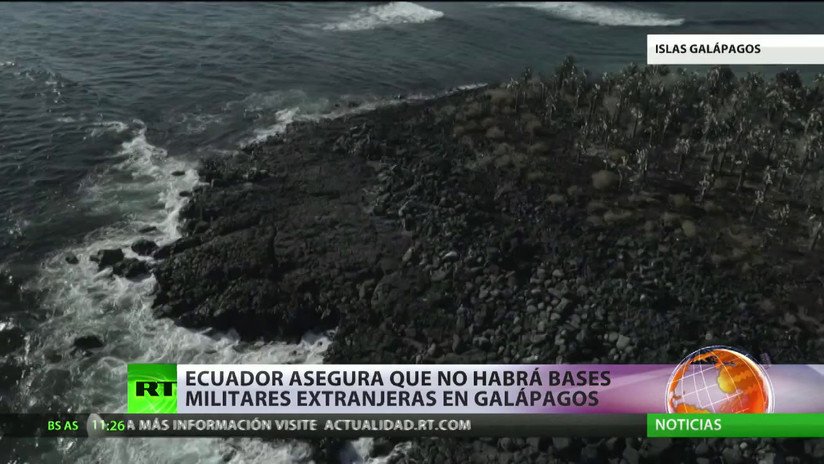 Ecuador asegura que no habrá bases militares extranjeras en las Islas Galápagos
