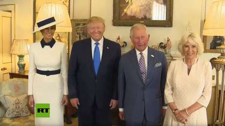 VIDEO: Un guiño de la duquesa Camila a espaldas de Trump se hace viral en la Red