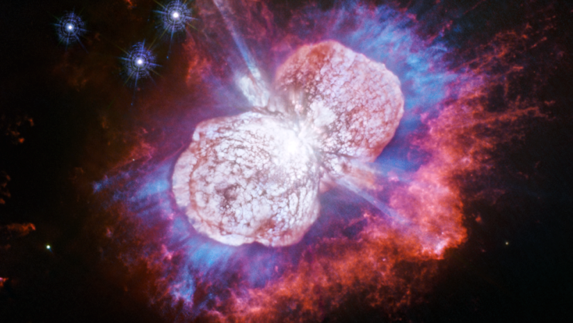 FOTO: Hubble captura un espectáculo de fuegos artificiales en una estrella condenada a su destrucción