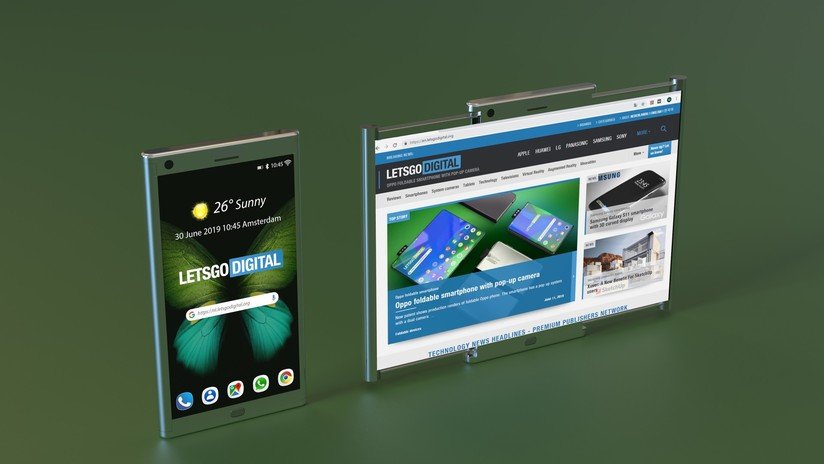 FOTOS: Samsung patenta un 'smartphone' con pantalla capaz de ensancharse hasta el tamaño de una tableta