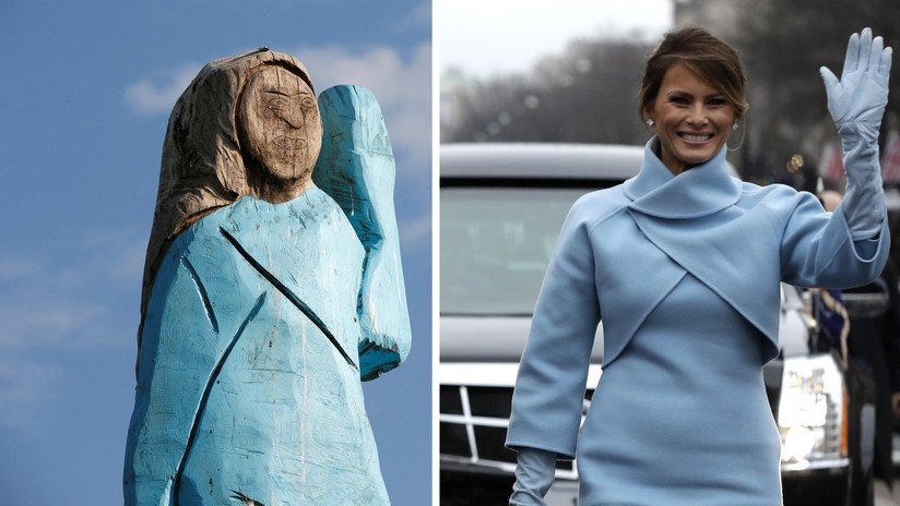 VIDEO: Erigen una estatua de Melania Trump en su país natal, pero resulta ser una "vergüenza" para los eslovenos
