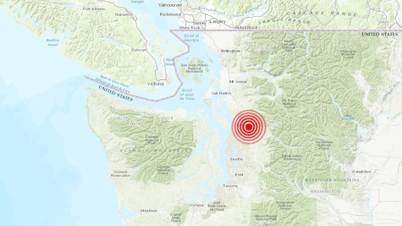 Se registra un sismo de magnitud 4,6 al norte de Seattle, EE.UU.
