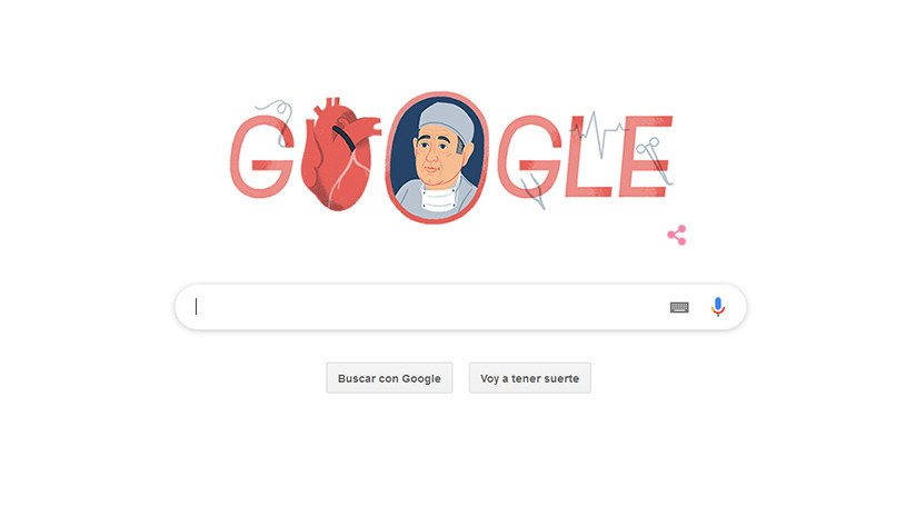 Google homenajea al cardiocirujano argentino René Favaloro, creador del método del 'bypass' coronario