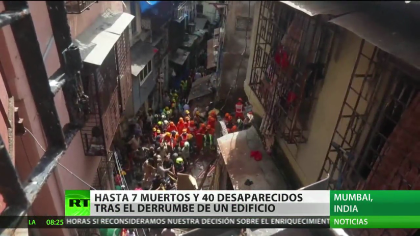7 muertos y 40 desaparecidos tras el derrumbe de un edificio en la ...