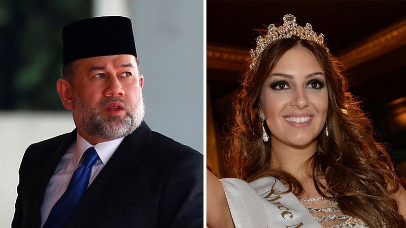 Reportan que el exrey de Malasia se divorcia de la antigua Miss Moscú medio año después de renunciar al trono por casarse con ella