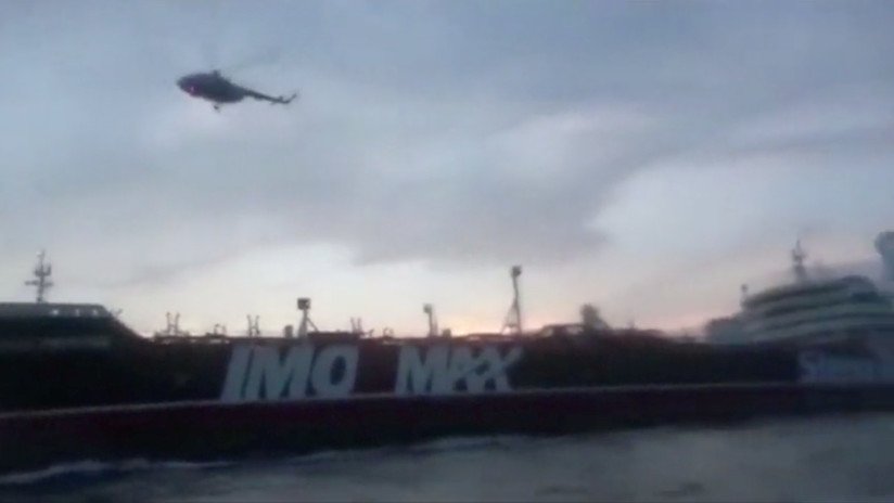 VIDEO: Irán muestra el momento exacto de la incautación del petrolero británico con helicópteros y lanchas rápidas