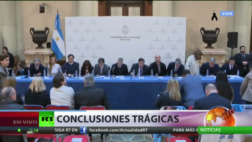 Informe final del Congreso de Argentina señala que el naufragio del ARA San Juan fue provocado por un sinnúmero de factores