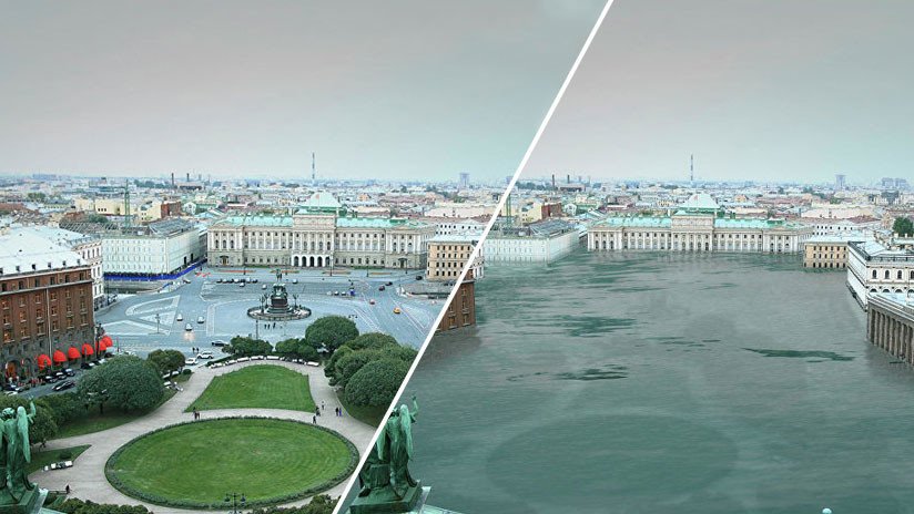 FOTOS:  La filial rusa de Greenpeace muestra a la Tierra 'de vieja' como si se hubiera hecho un FaceApp