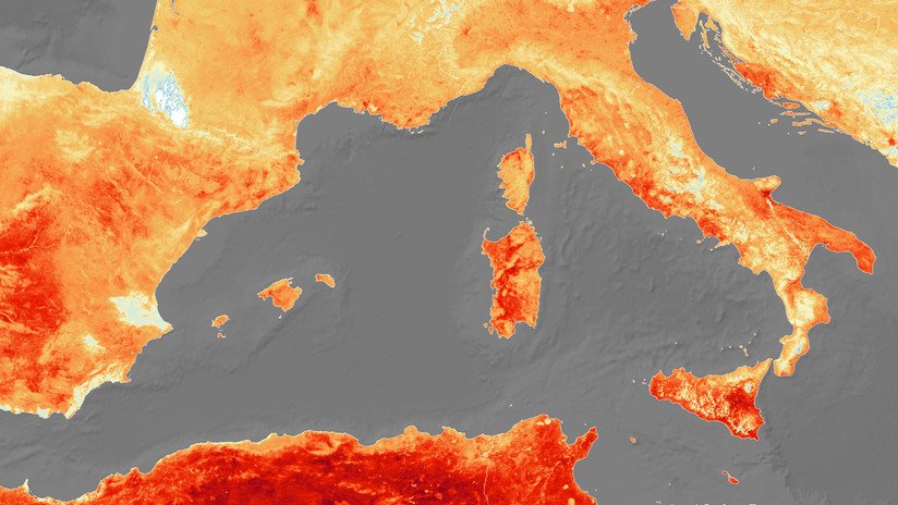 ¿Planeta rojo?: El calor extremo en Europa puede 'observarse' desde el espacio