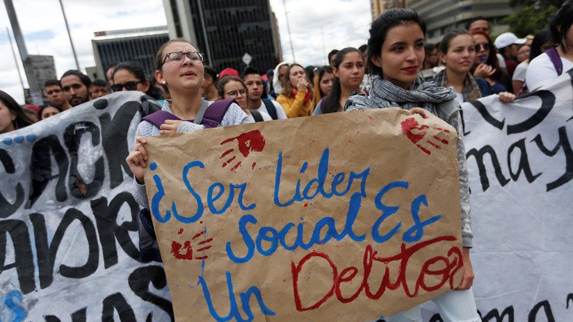 "¡Despierte!":  Colombia marcha contra la ola de asesinatos a sus líderes sociales