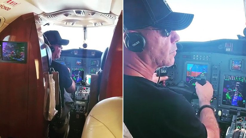 VIDEO: El vocalista de Rammstein pilota un avión rumbo a Moscú para ofrecer un concierto
