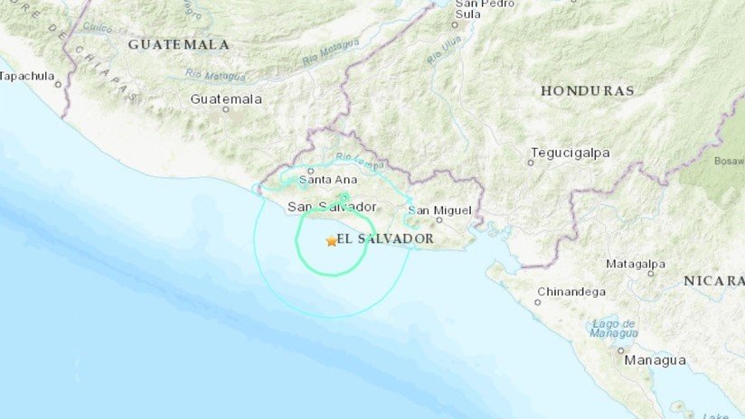 Un sismo de magnitud 5,9 sacude la costa de El Salvador