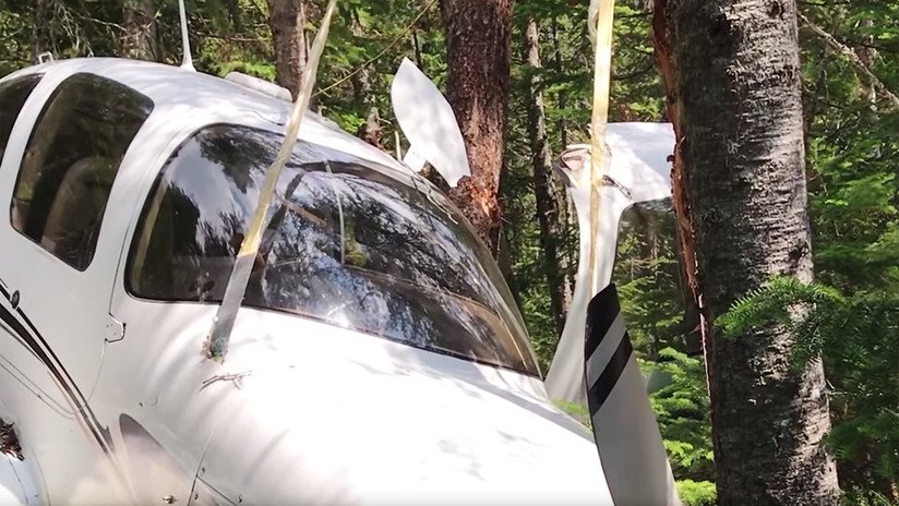 VIDEO: Un piloto sobrevive a un accidente aéreo y graba todos los hechos hasta su rescate