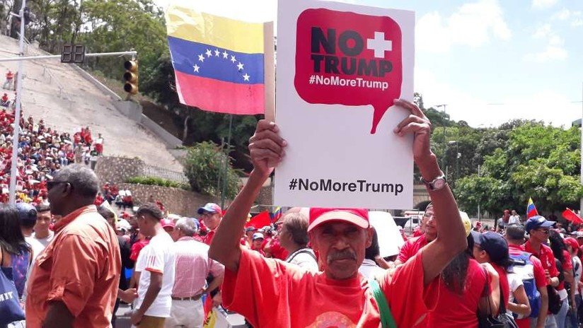 #NoMoreTrump: Venezolanos marchan en rechazo a las sanciones comerciales de EE.UU. (FOTOS)