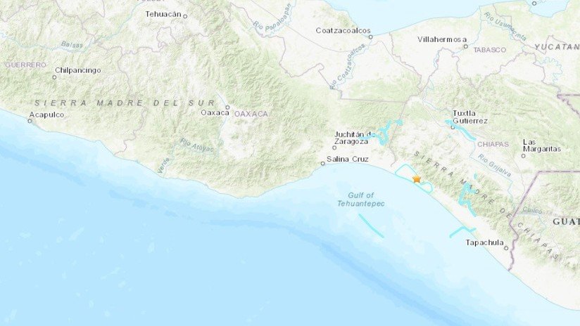 Se registra un sismo de magnitud 5,5 en el estado mexicano de Chiapas
